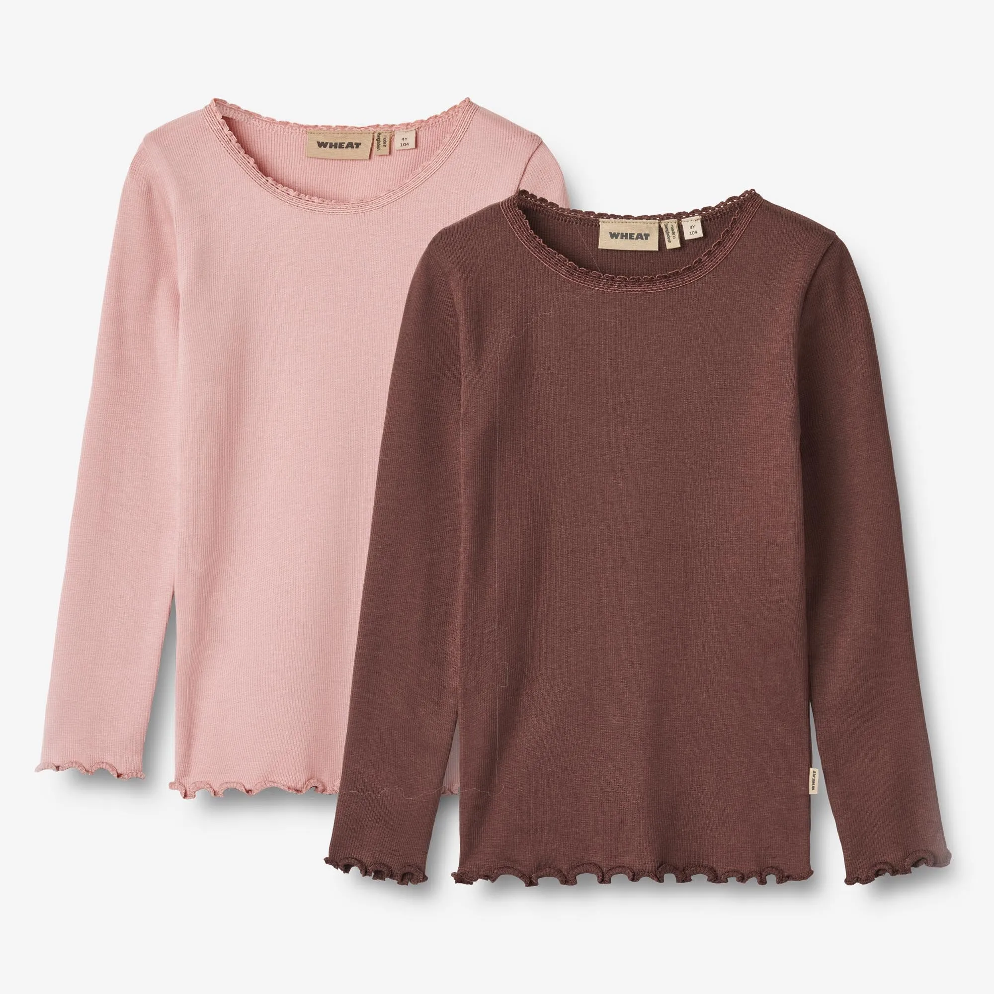 2 Rib T-Shirt L/S Reese - rose frost eggplant Wheat