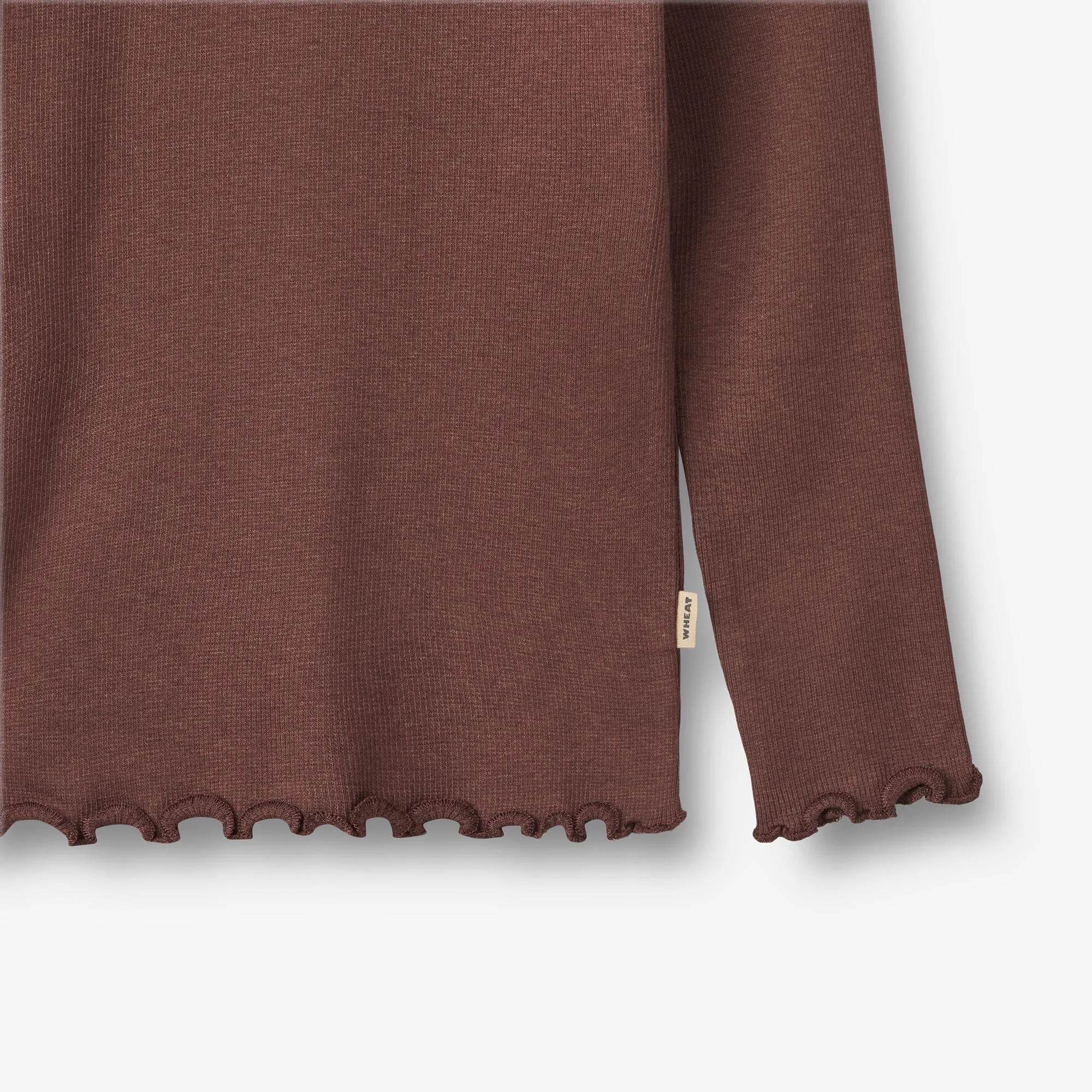 2 Rib T-Shirt L/S Reese - rose frost eggplant Wheat