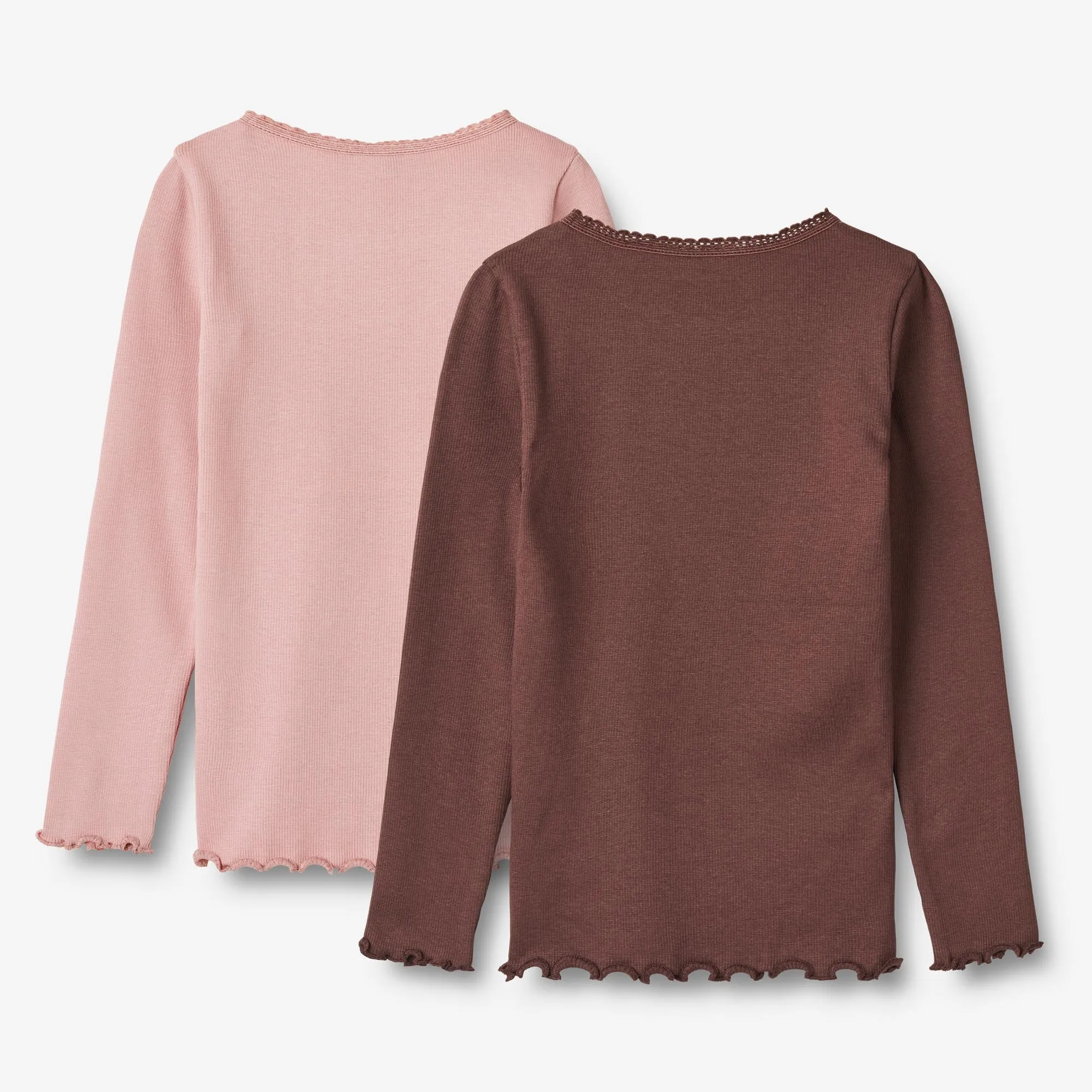 2 Rib T-Shirt L/S Reese - rose frost eggplant Wheat