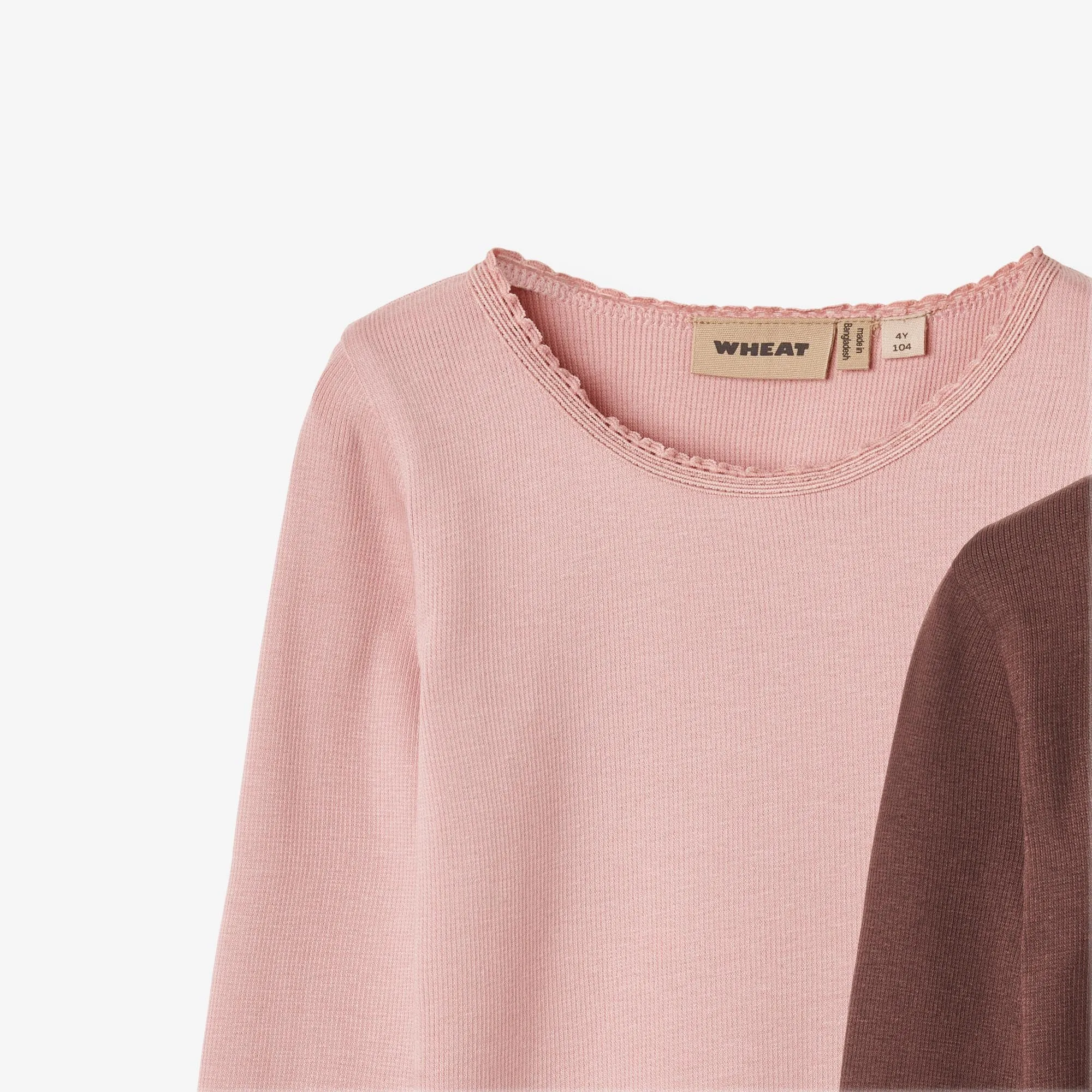 2 Rib T-Shirt L/S Reese - rose frost eggplant Wheat