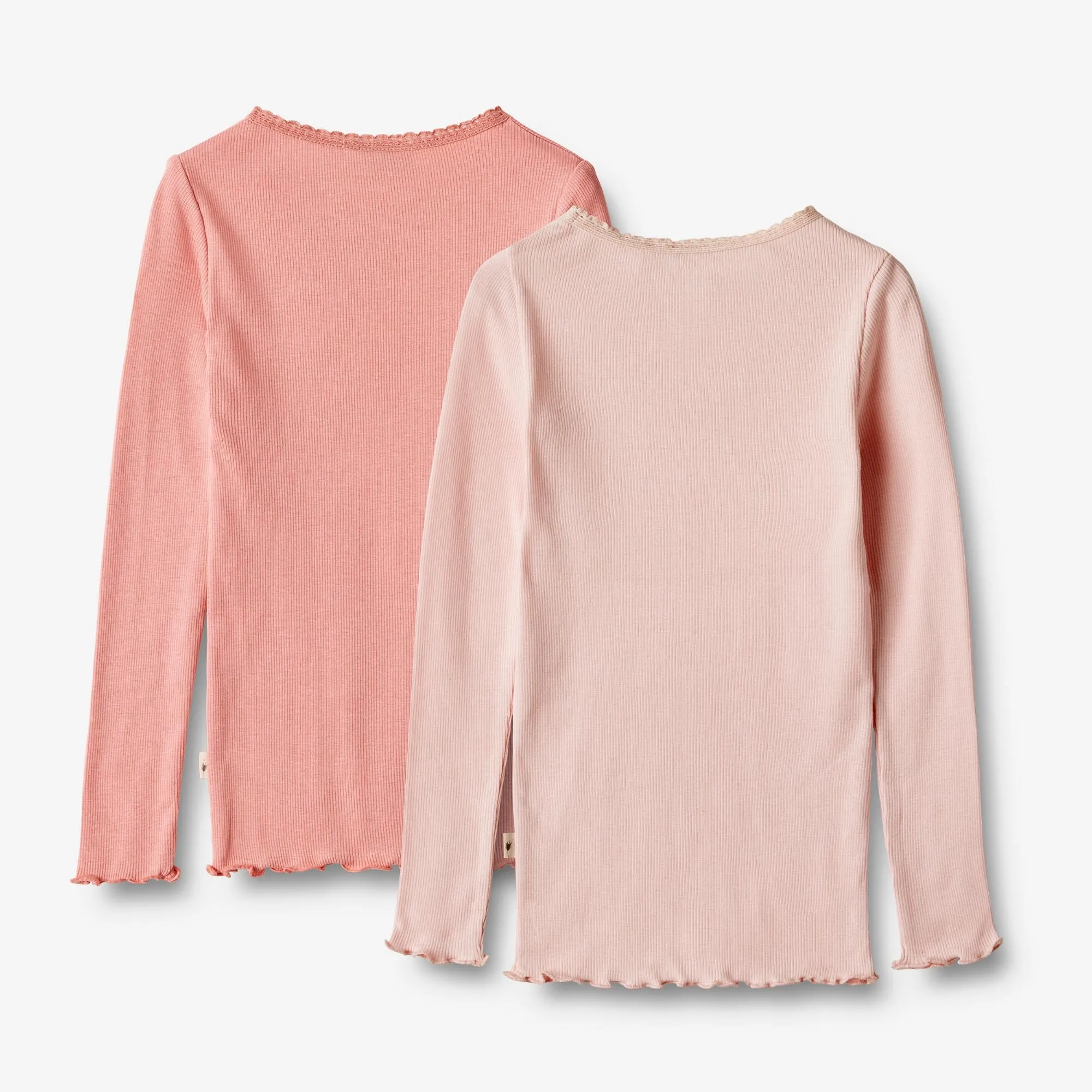 2 Rib T-Shirt L/S Reese - rosette ballet Wheat