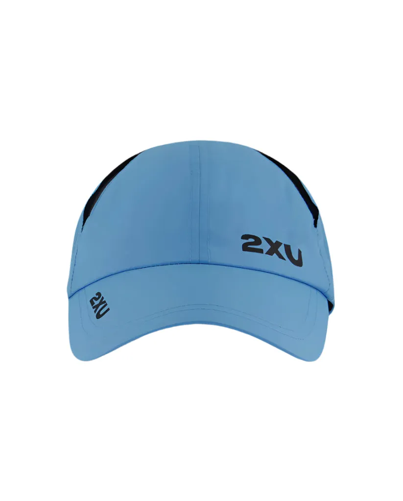 2XU Run Cap (Azure Blue/Black)