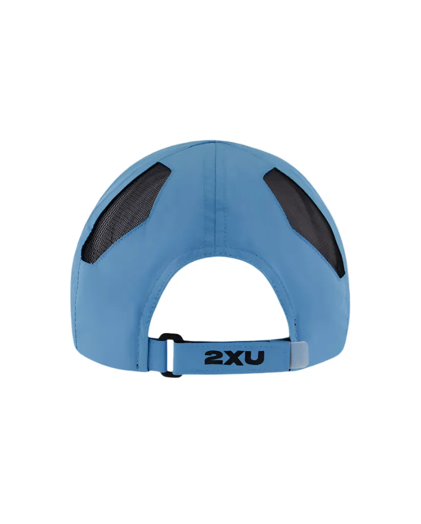 2XU Run Cap (Azure Blue/Black)