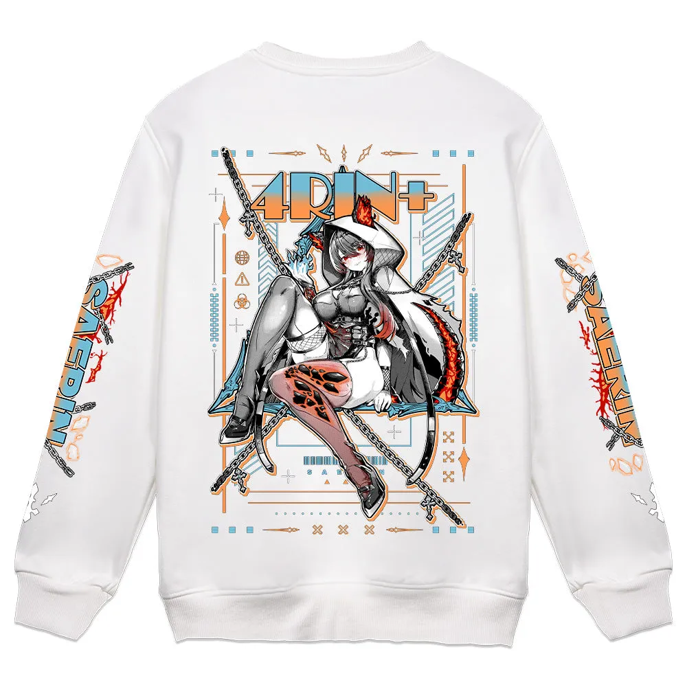4RIN  Hellhound Crewneck - White