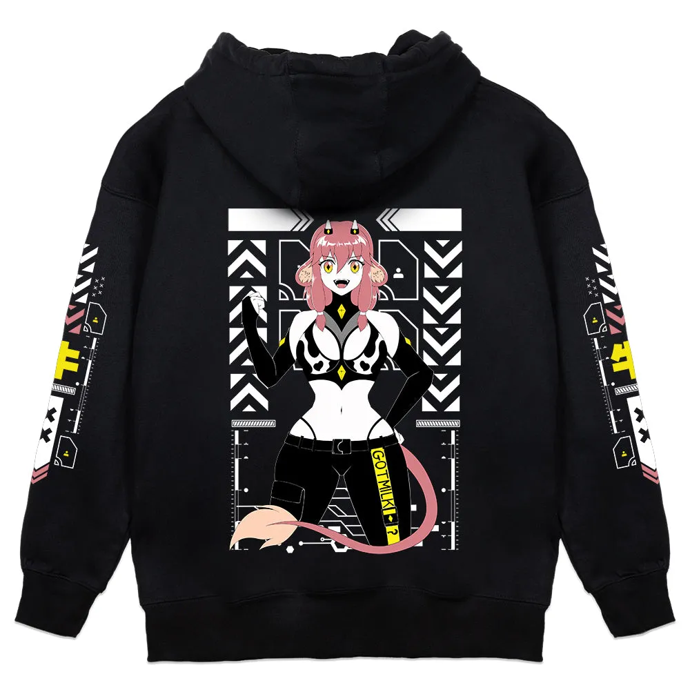 AlmaMaito Cyber Cow Hoodie