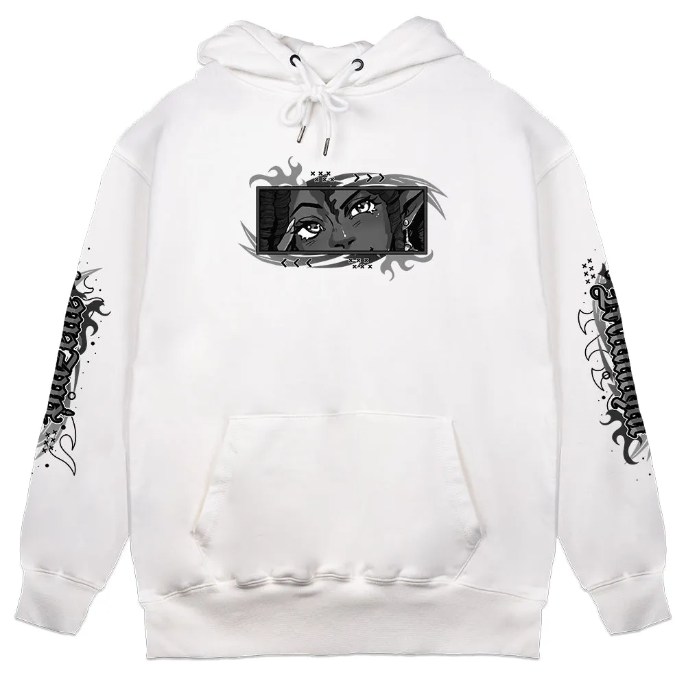 BlazetteMidnight Cheeky Hoodie white
