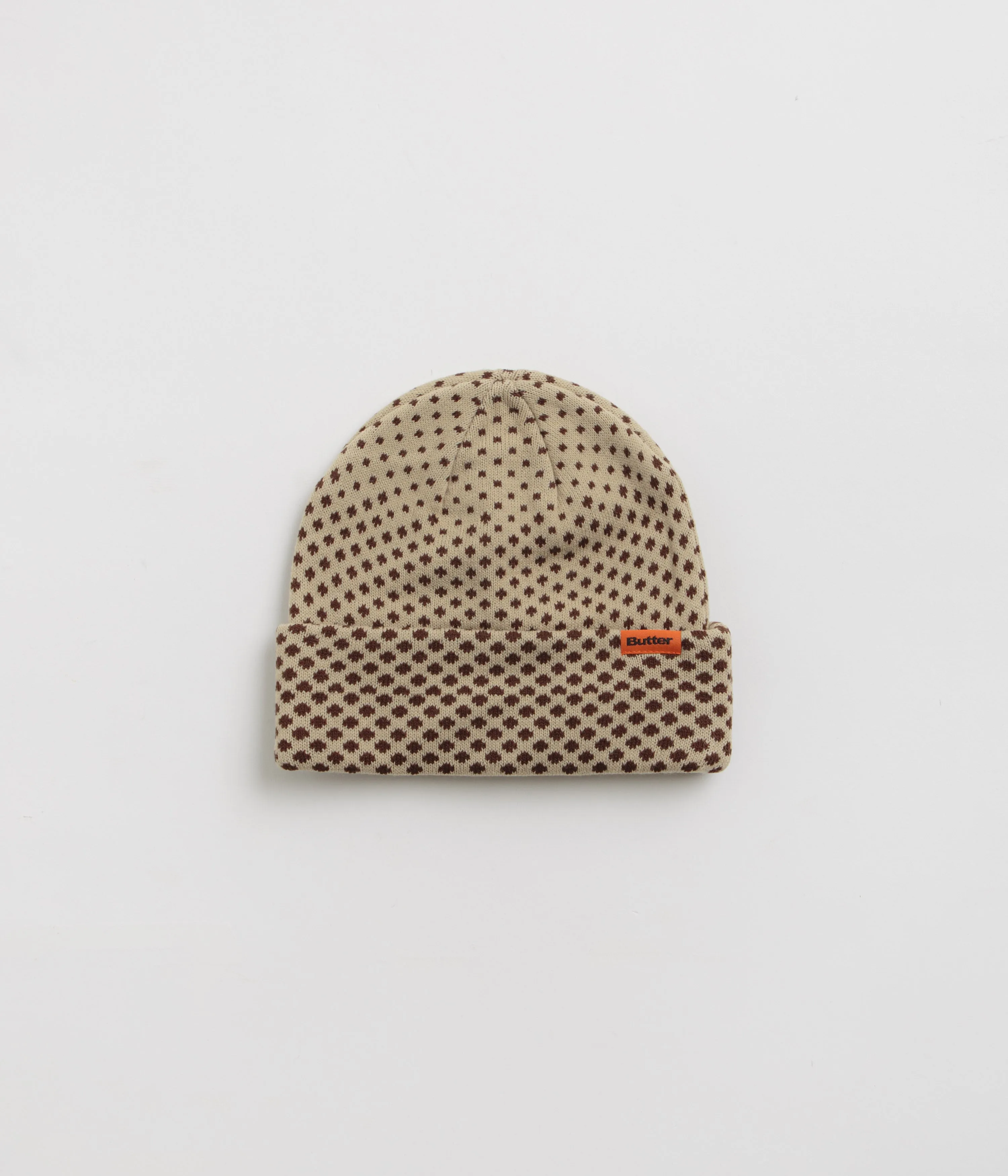 Butter Goods Halftone Cuff Beanie - Brown