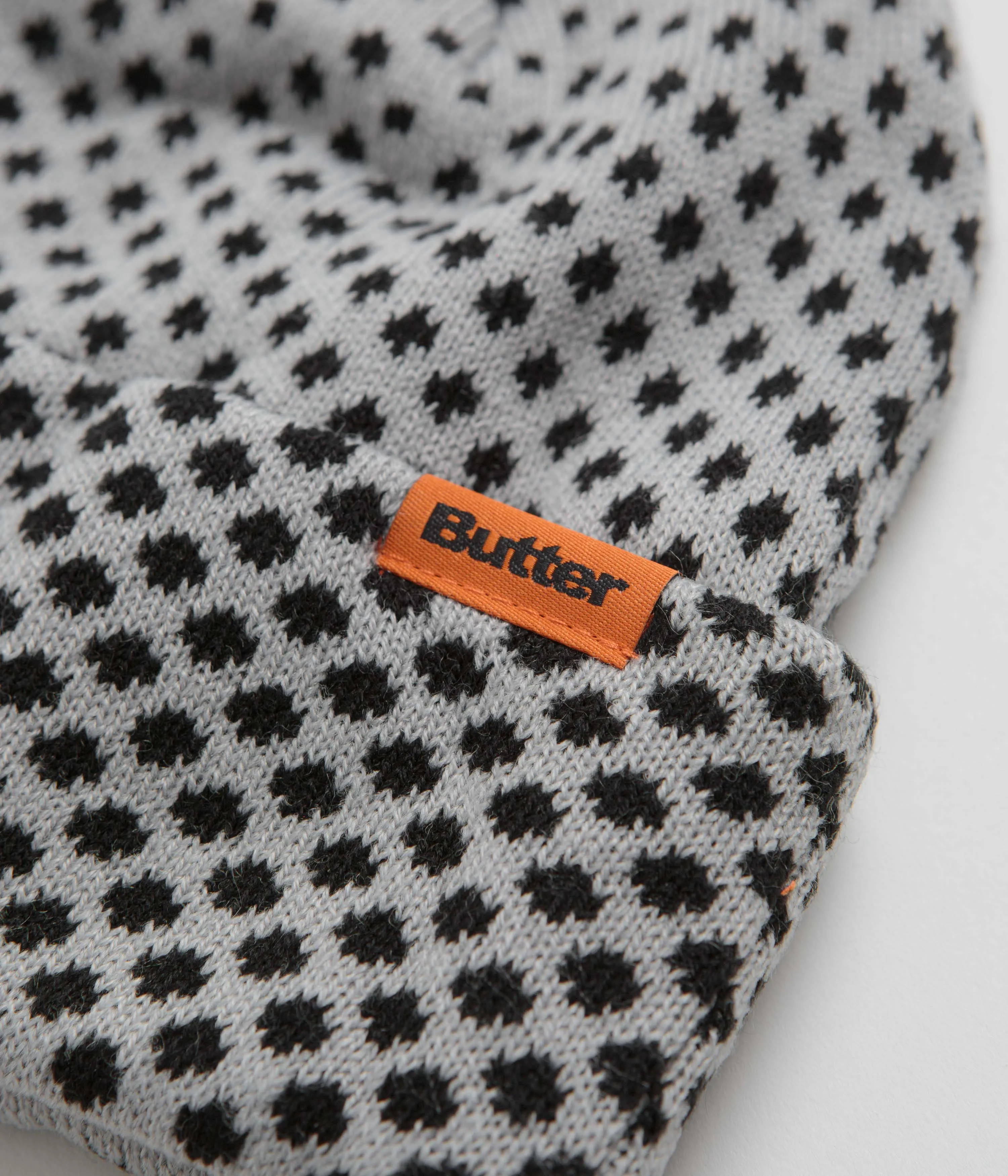 Butter Goods Halftone Cuff Beanie - Grey