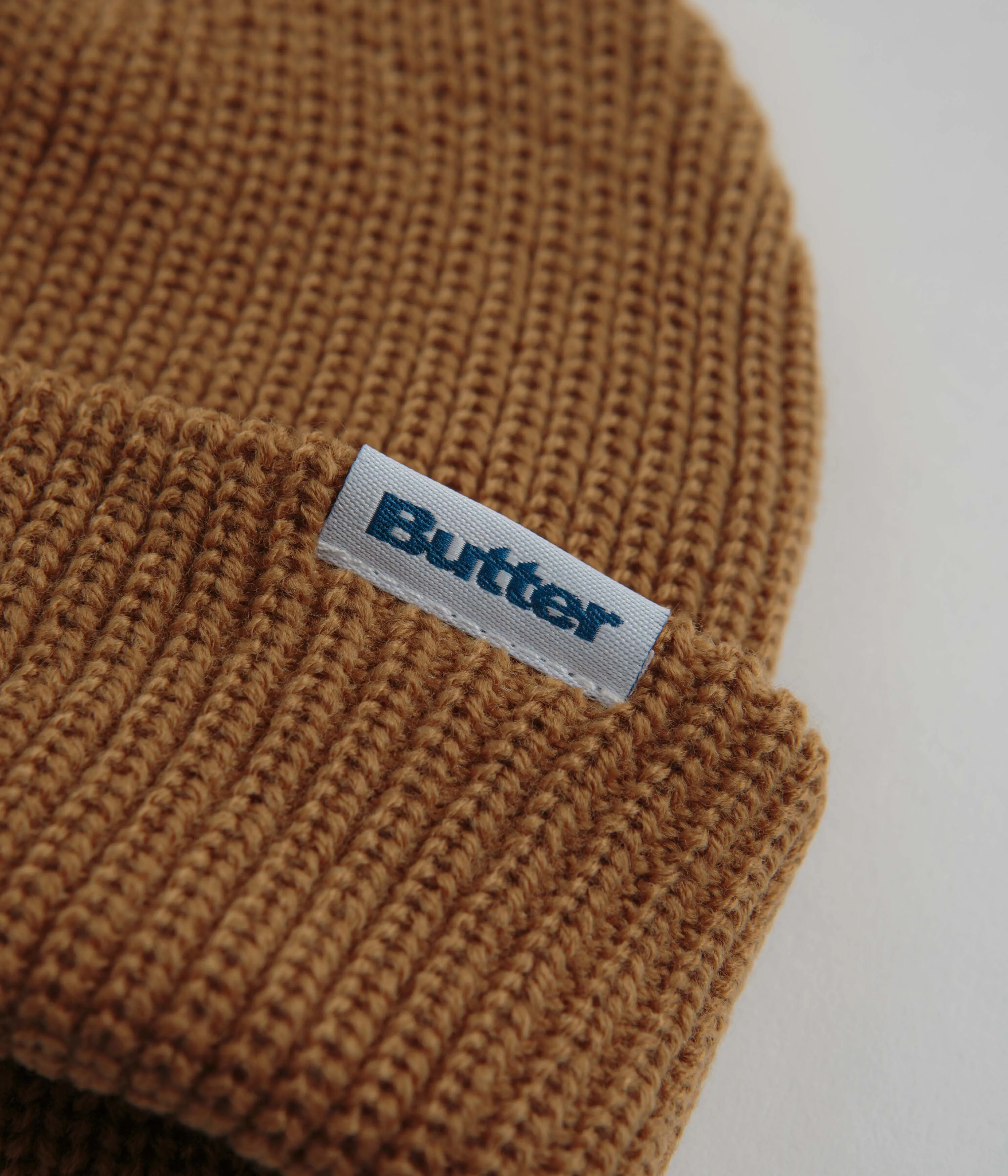 Butter Goods Wharfie Beanie - Oak / White