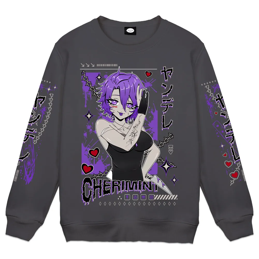Cherimint "Knives Out" Crewneck - Charcoal