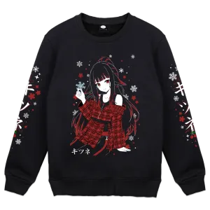cherri_vt Snowflakes Crewneck