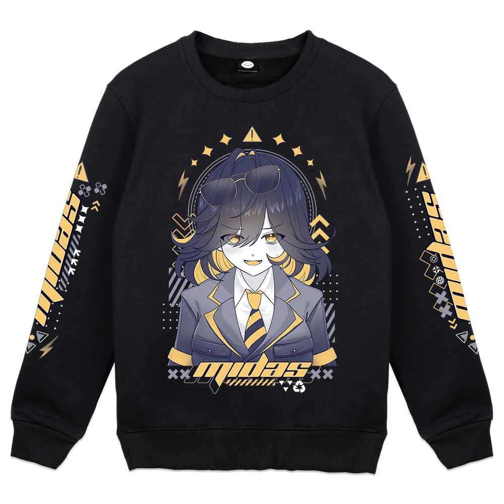 CoreofMidas Caution of Golden Touch Crewneck
