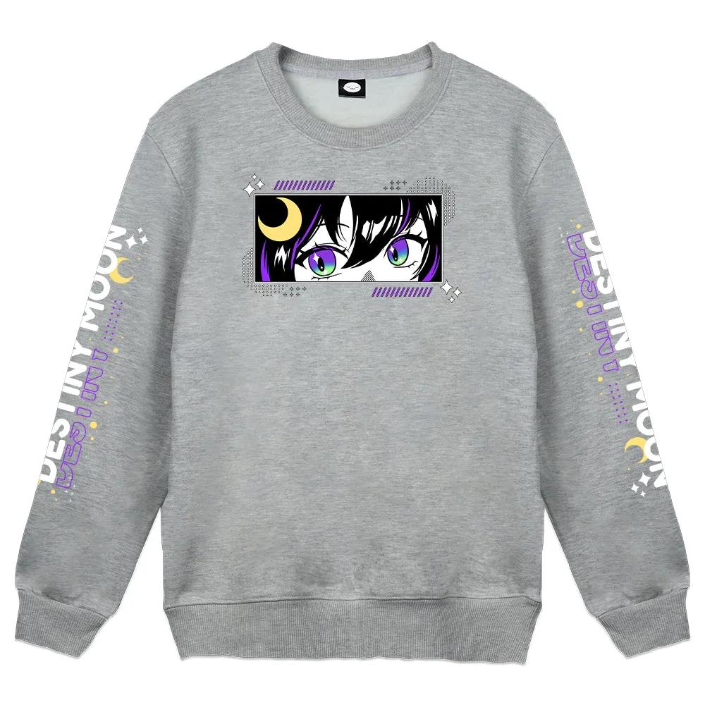 Destiny Moon Heather Gray Crewneck