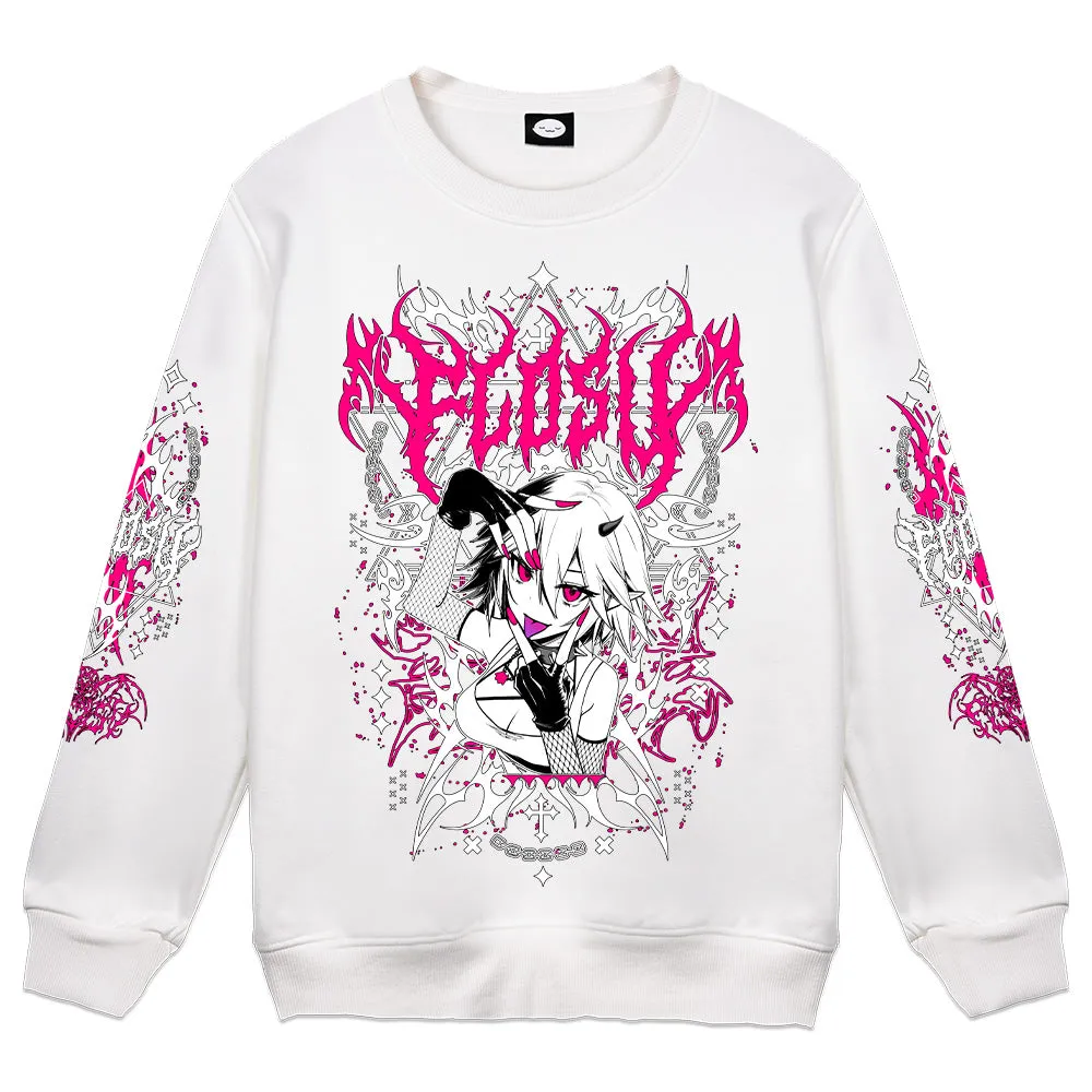 FlosV Hex-Metal Crewneck - White