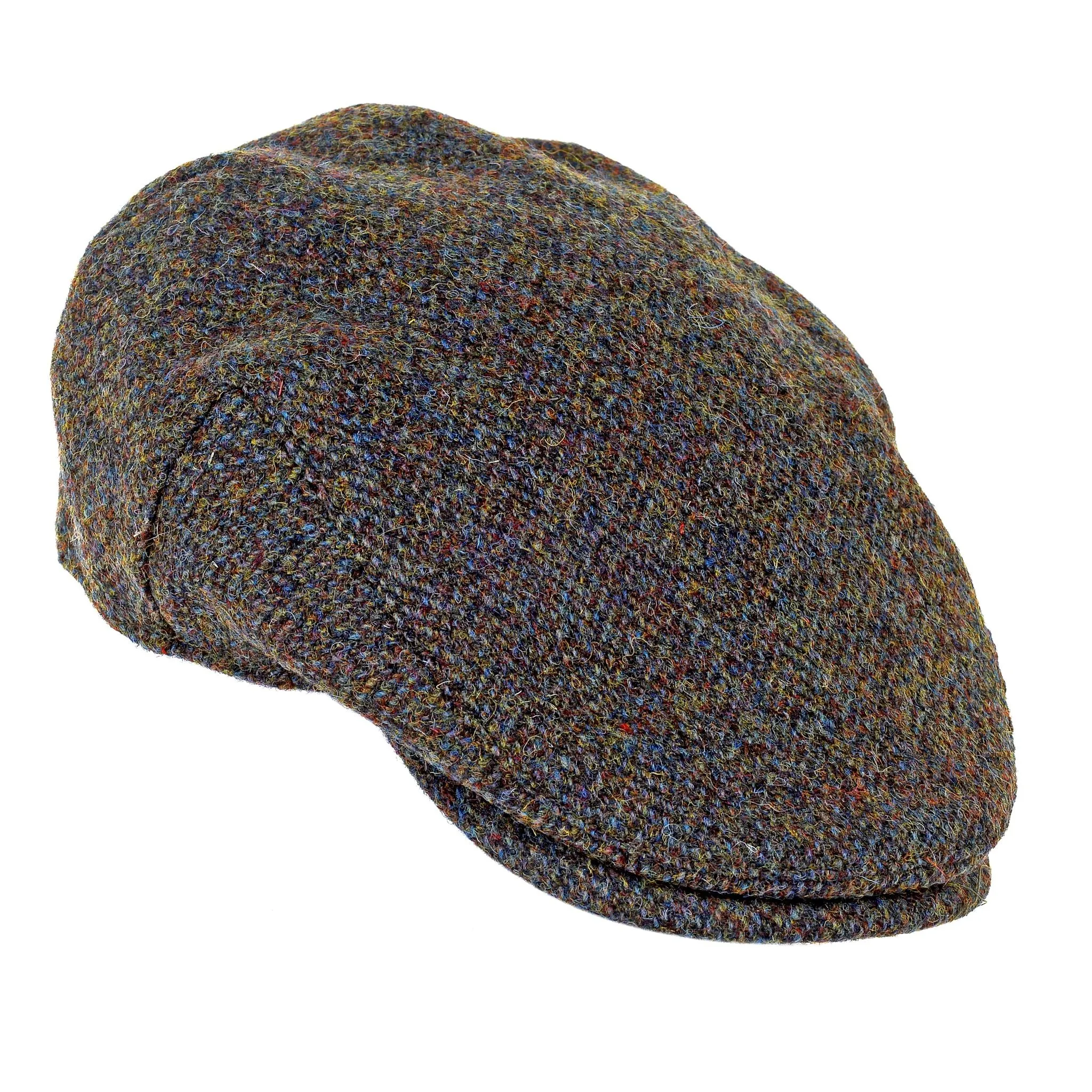 Heather Highland Harris Tweed Flat Cap