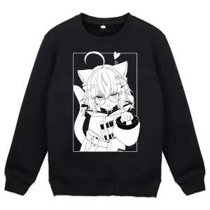 MinikoMew Nya Black Crewneck