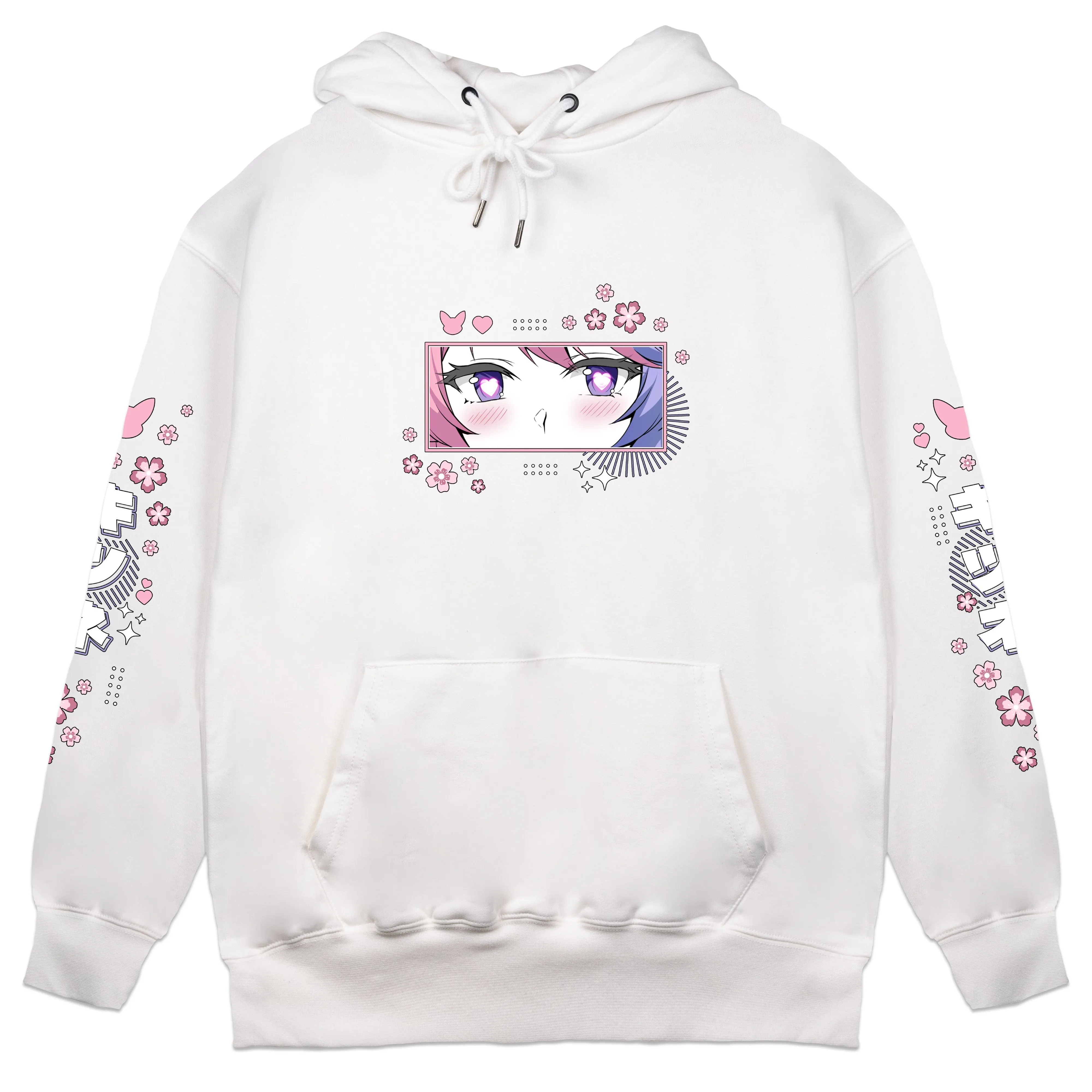 Nerosune Sakura Fox White Hoodie