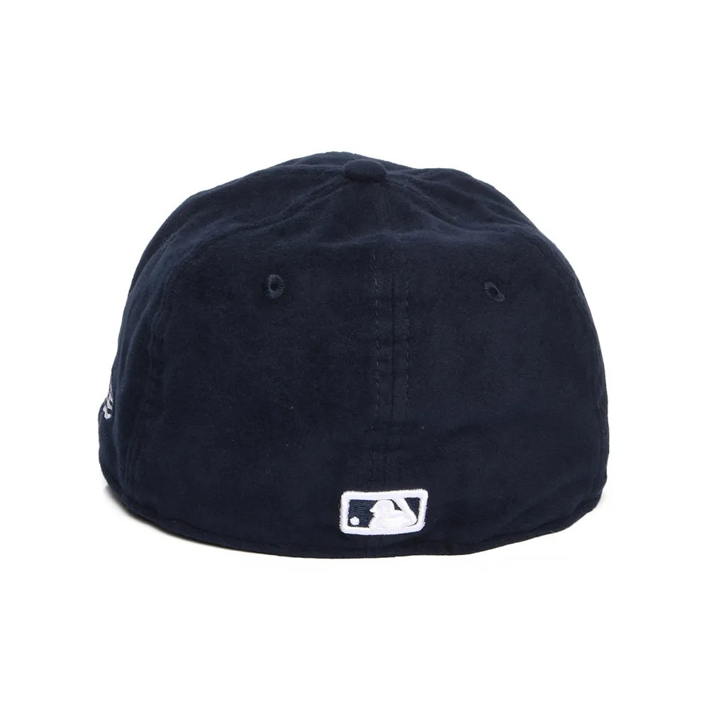 New Era 59FIFTY Detroit Tigers Retro Crown Baseball Cap - MLB Moleskin Premium - Navy-White