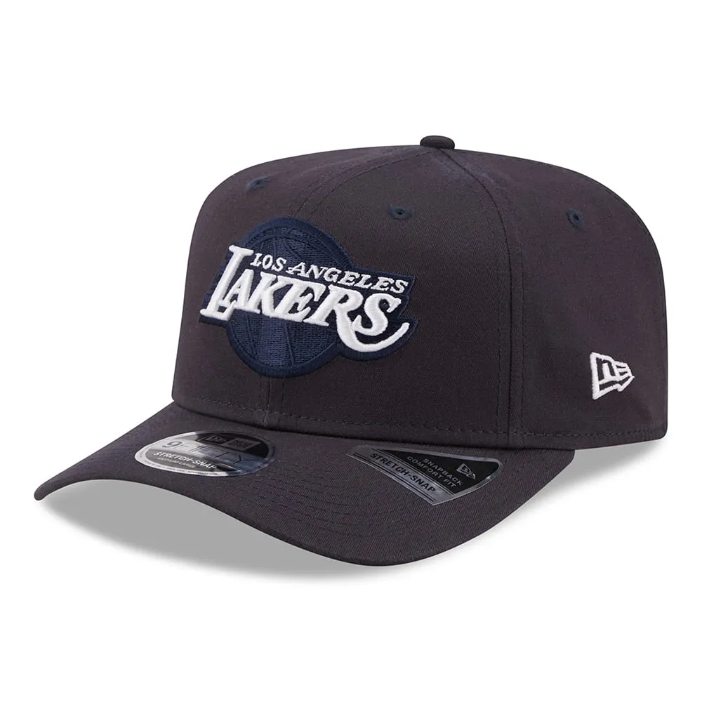 New Era 9FIFTY L.A. Lakers Snapback Cap - NBA League Essential Stretch Snap - Navy