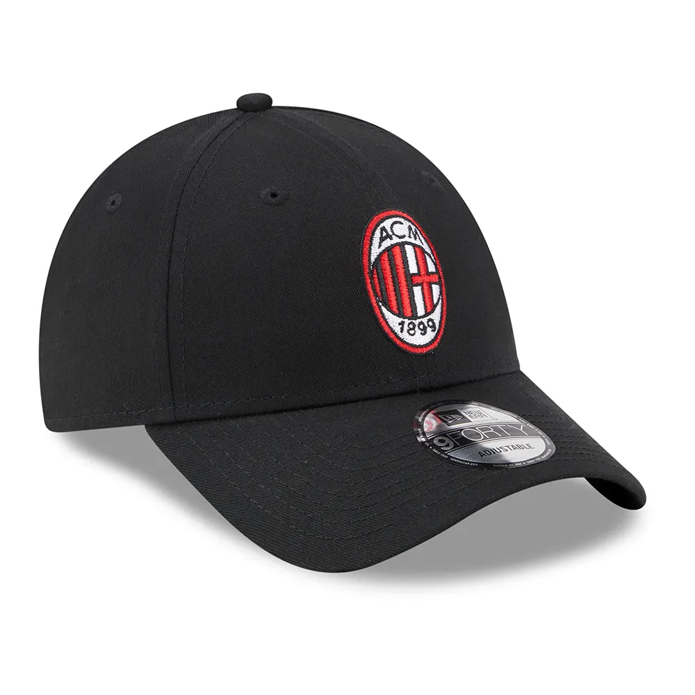 New Era 9FORTY AC Milan Baseball Cap - Core - Black
