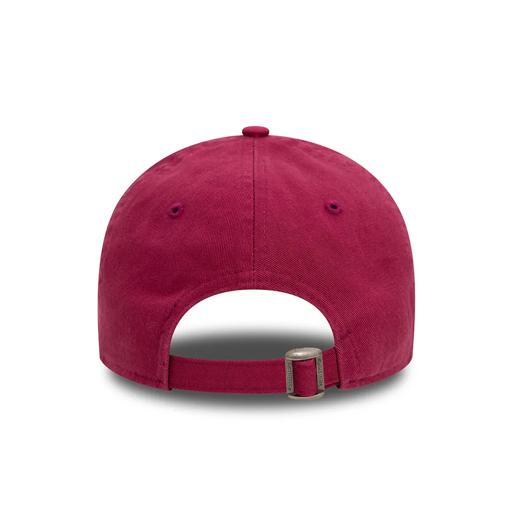 New Era 9TWENTY New York Yankees Baseball Cap - MLB Mini Washed - Cherry Red