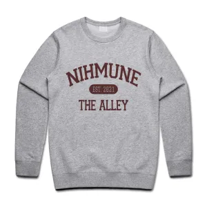 Nihmune Gray Crewneck Sweatshirt