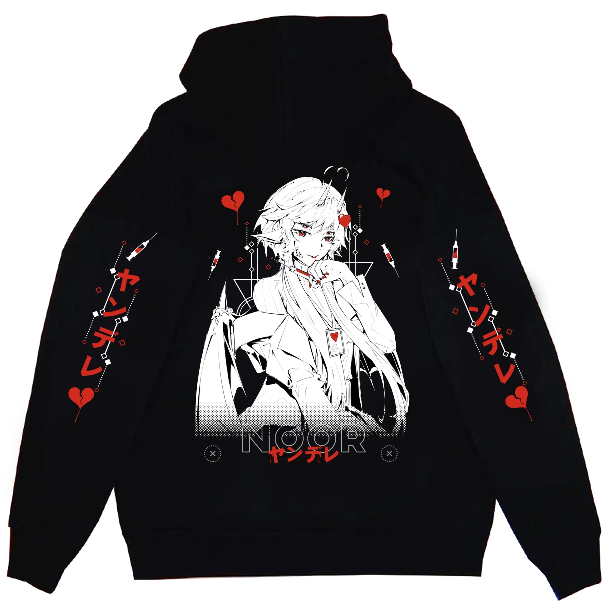 Noor Deadly Love Anime Streetwear Hoodie