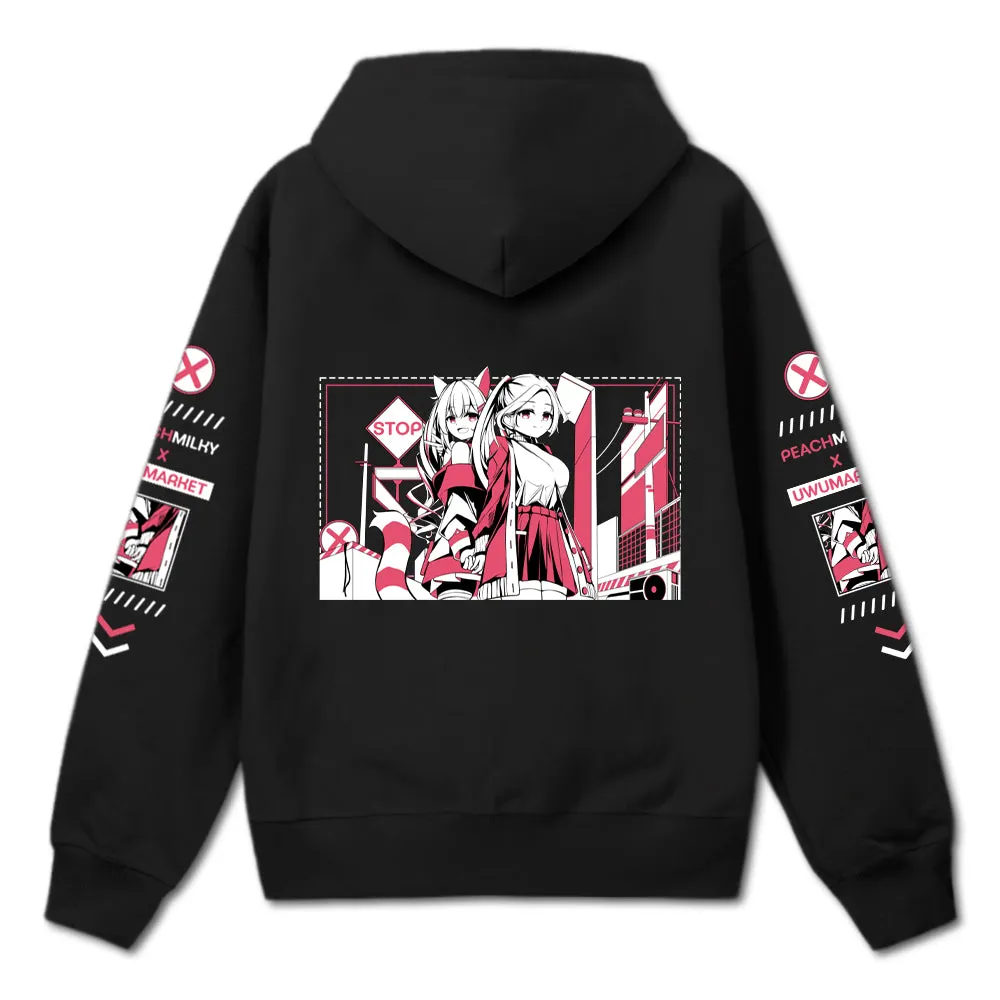 Peachmilky Signs Hoodie