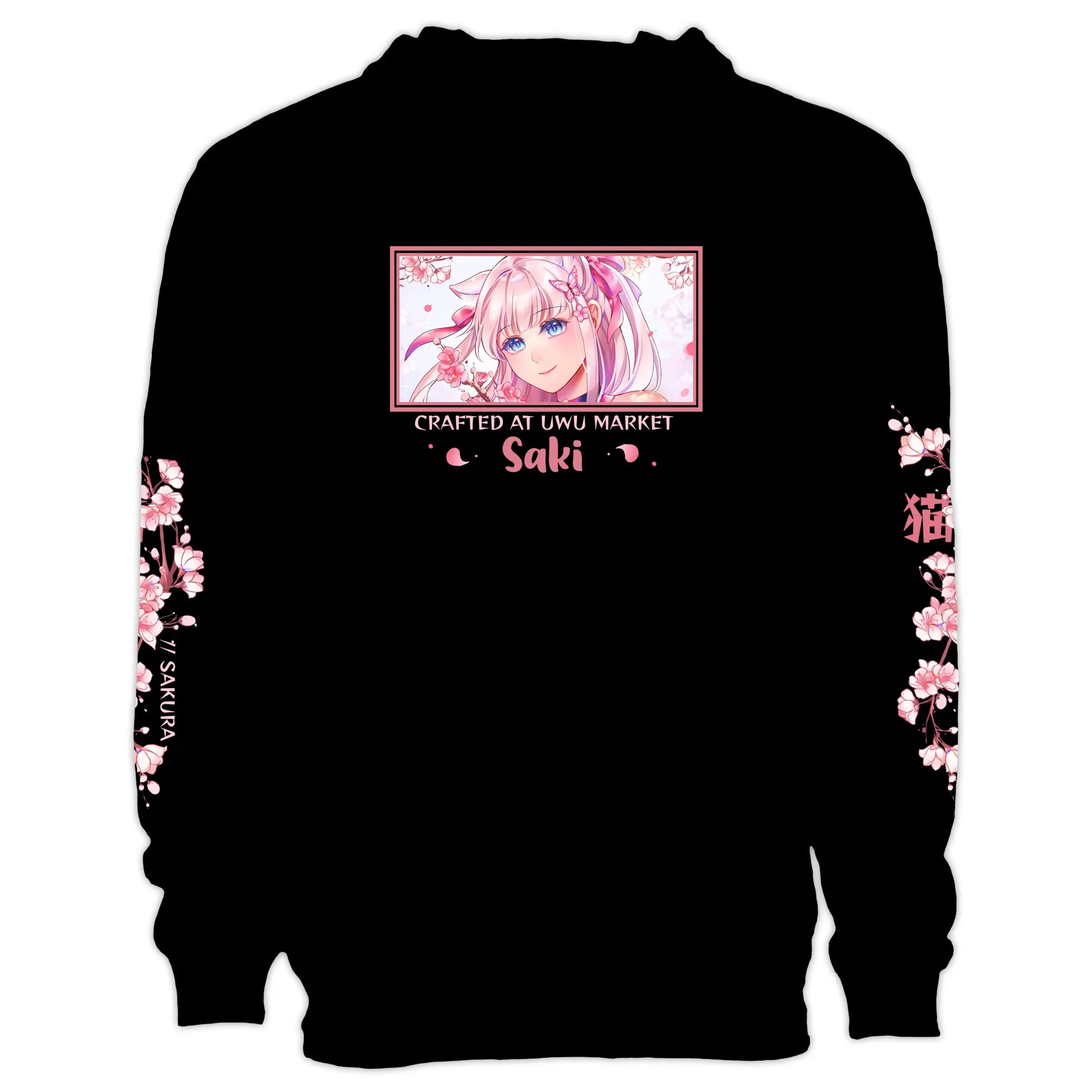 Saki Cherry Blossom Streetwear Hoodie