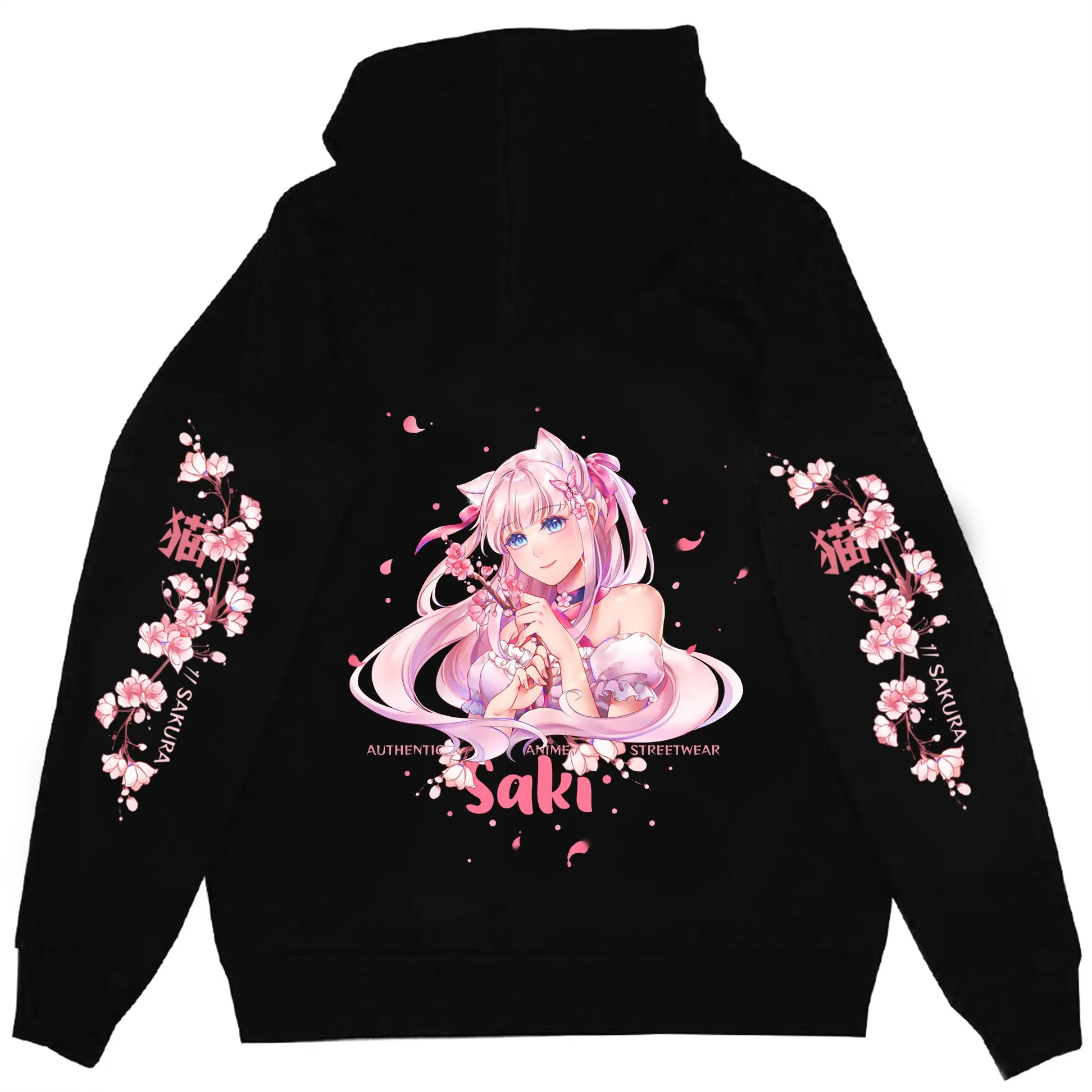 Saki Cherry Blossom Streetwear Hoodie