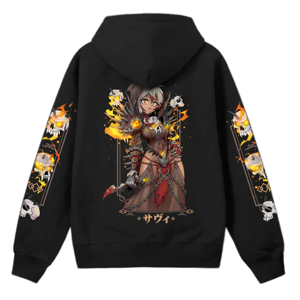 Savi Burning Skulls Hoodie