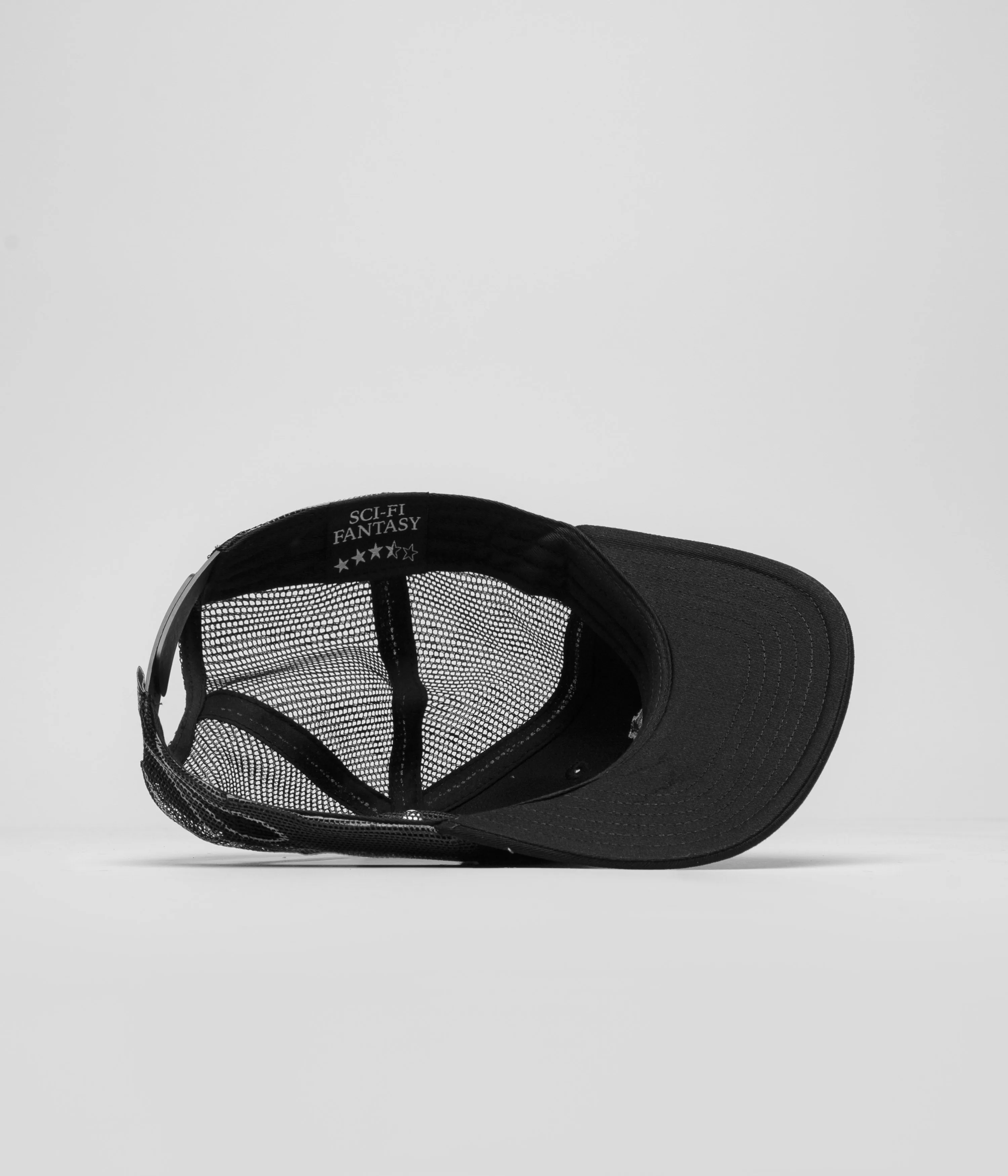 Sci-Fi Fantasy Biker Logo Cap - Black