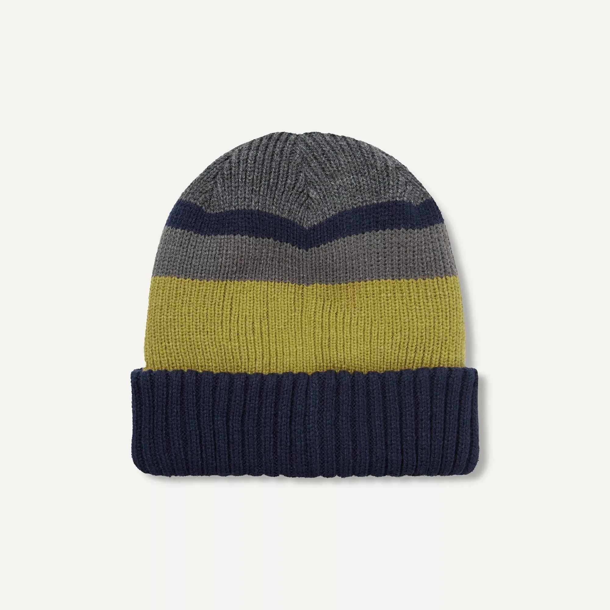 Sealskinz Cromer Waterproof Cold Weather Roll Cuff Striped Beanie