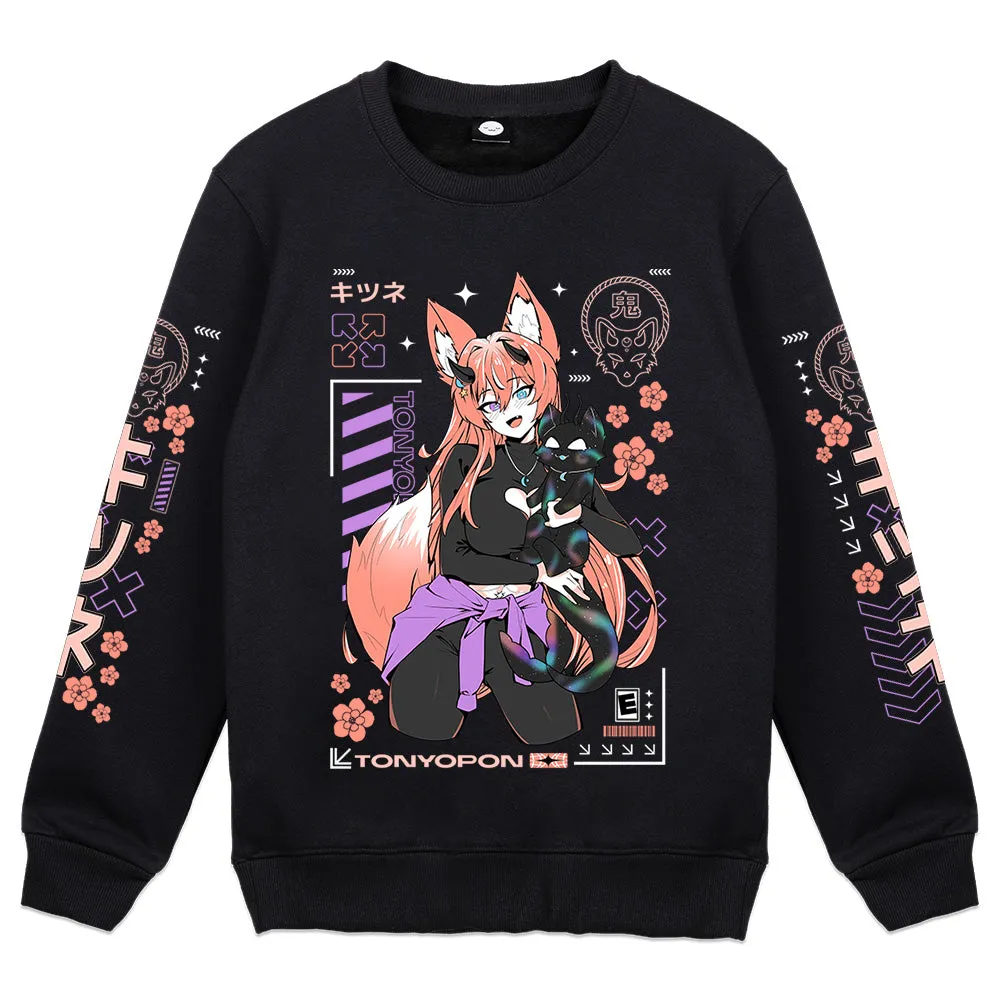Tonyopon Fox Waifu Crewneck