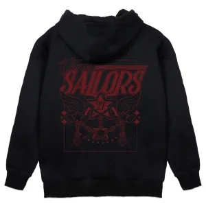 Vioncii Varsity Sailors Hoodie (Black/Red)