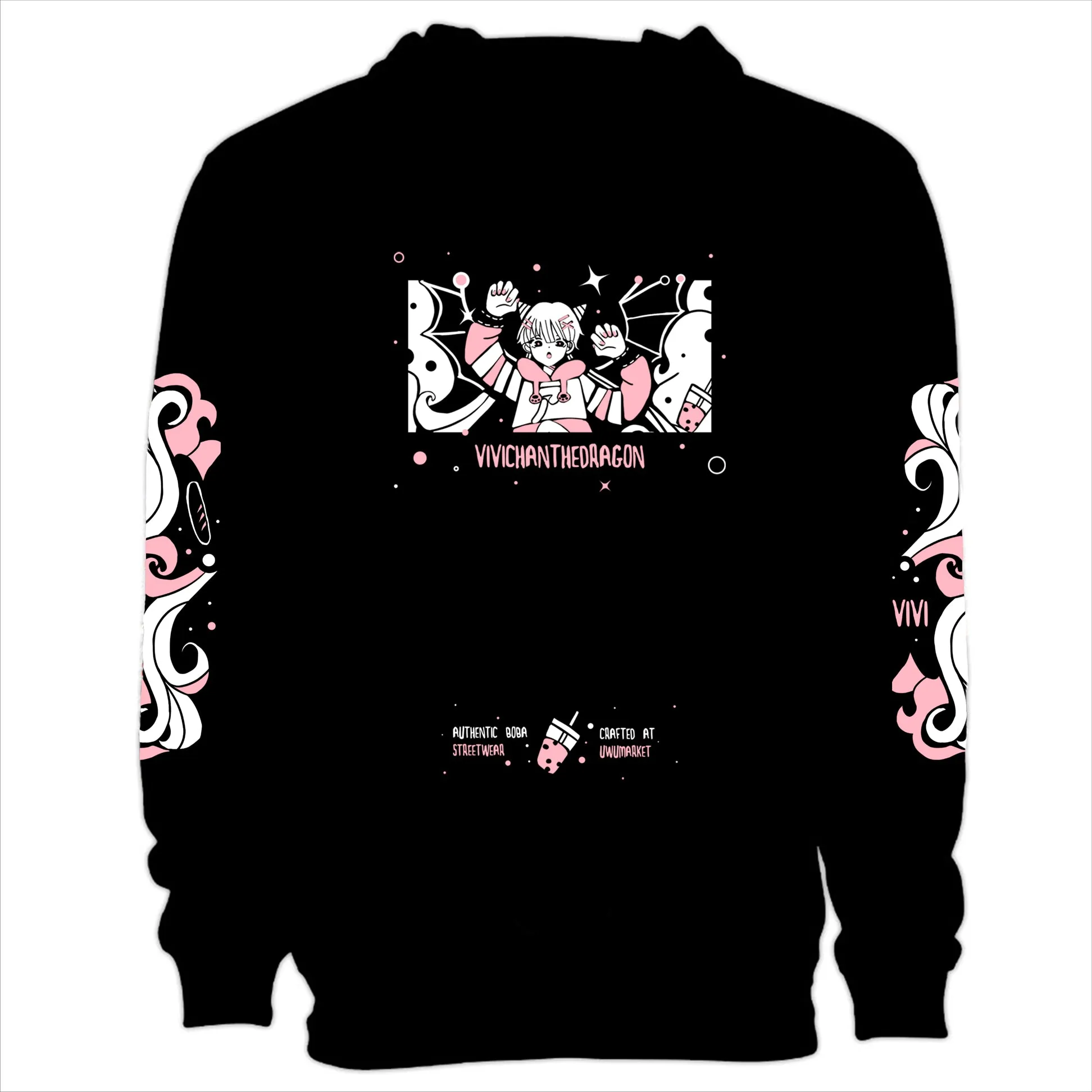 VIVICHANTHEDRAGON Boba Anime Hoodie