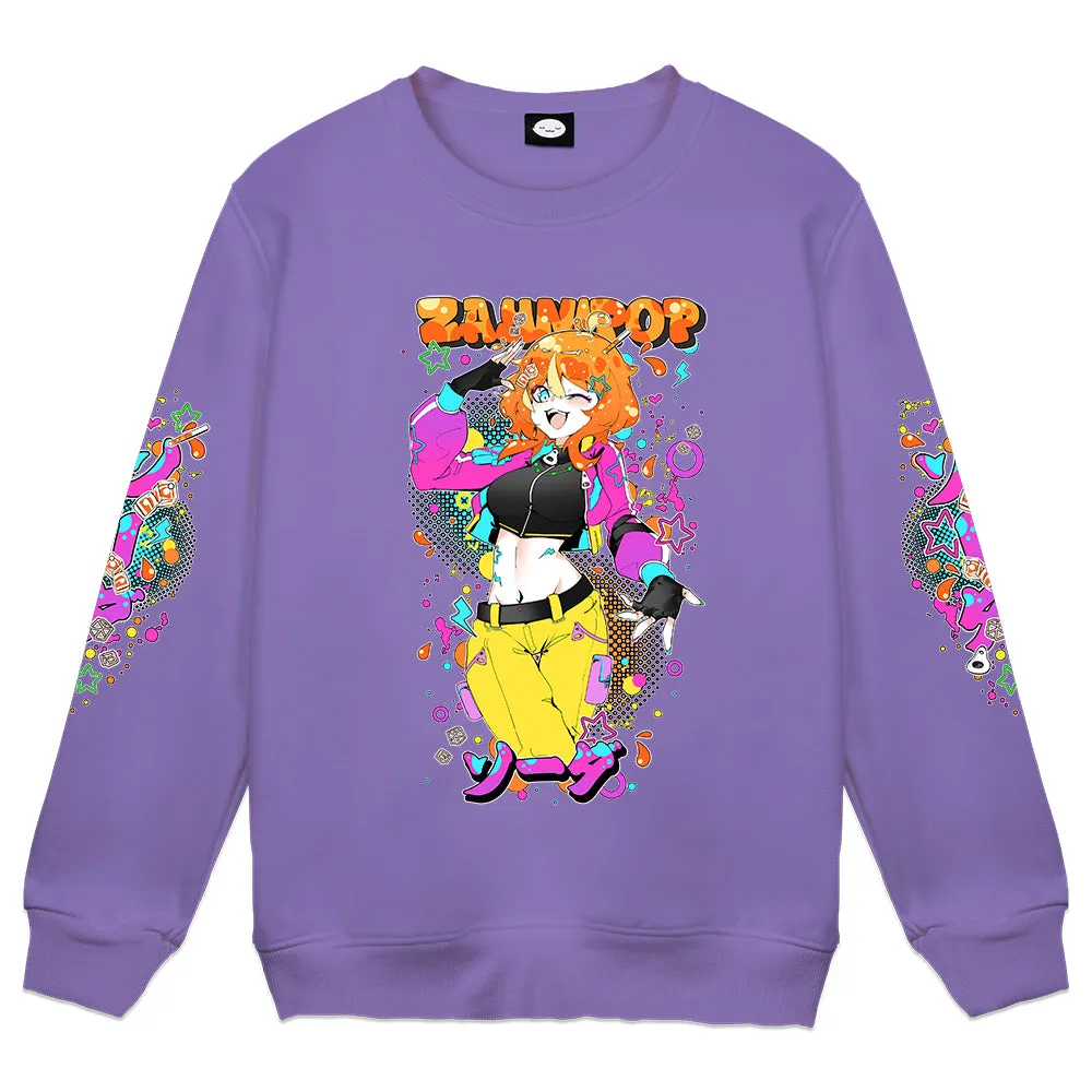 ZayniPop Grape Soda Purple Crewneck
